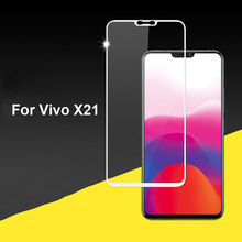 1pcs Ultra-Thin White Black color full screen protector Tempered Glass film  For Vivo X21 X21A Screen protective glass film 2024 - buy cheap