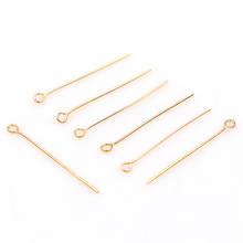 Factory Fashion Cheap 20mm~45mm Rose Gold Head Pin Copper Color Eye Head Pins Findings DIY Jewelry Making Jewelry Accessories 2024 - buy cheap