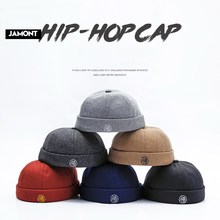 JAMONT Skullcap Street Hip Hop Melon Cap Man Women Vintage Landlord Solid Hats for Children Embroidered Bone Beanies Hats Adjust 2024 - buy cheap