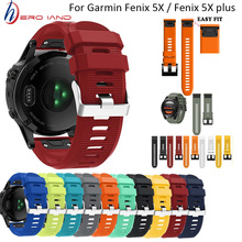 Pulseira para relógio garmin fenix 3, pulseira de silicone de liberação rápida fácil ajuste para relógio 2024 - compre barato