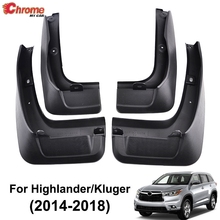 Para-lamas dianteiro e traseiro para toyota highlander cluger 2014-2016 2017 2018 2019 acessórios para carros 2024 - compre barato