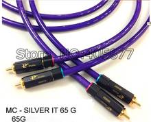 Pair Hifi audio MC-SILVER IT 65 RCA Interconnect Cable hifi audio RCA cable with Gold Plated RCA Plug Cable 2024 - buy cheap