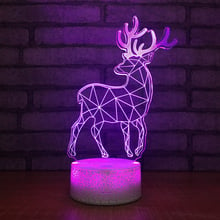 Elk Creative New Strange Stall 3d Visual Lamp Wholesale Table Lamp Blue Christmas decorations gift for baby room lights 2024 - buy cheap