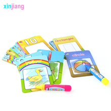 26PCS Numbers Water Drawing Learning Card & 2 Magic Pen Painting Board Doodle Mat Early Learning Educational Toys For Kids 2024 - buy cheap