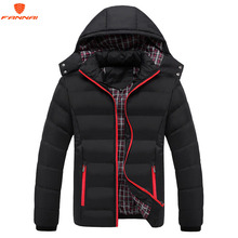 Winter Men's Jacket Men's Hat Detachable Warm Coat Cotton Coats Men's Coats Jackets With Hoodies Collar Slim Clothes Thick Parks 2024 - buy cheap