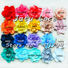 150/lots , 3.5" , shabby lotus flowers , chiffon shabby flowers for headwear hair accessories (20 colors for selection) 2024 - buy cheap