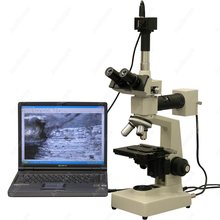 Microscópio metalúrgico epi -- amescopo suprimentos 40x-640x epi microscópio metalúrgico + câmera digital 10mp 2024 - compre barato