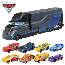 Disney Pixar Cars 3 Lightning McQueen Diecasts Metal Toy Vehicles Black Storm Jackson Truck Hot Toys Gift For Boy Kids Christmas 2024 - buy cheap