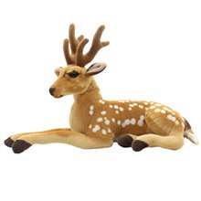 Juguetes de peluche de la vida Real animales de peluche Sika manchado juguetes de venado de peluche fiesta de cumpleaños regalo de juguete 50cm 2024 - compra barato