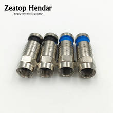 10Pcs Waterproof F Compression Connector for RF Coaxial RG6 Cable Adapter Compression Bags Wire Connector 2024 - buy cheap