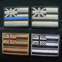Bordado bandera americana del estado de Hawai parche 3D táctico parches de tela del ejército insignias de ropa brazal de combate militar de tarjetas 2024 - compra barato
