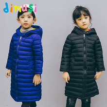 Dimusi jaqueta longa acolchoada de algodão, casaco grosso para meninos e meninas, jaquetas quentes e de inverno para crianças bc196 2024 - compre barato