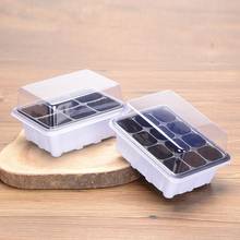 6 / 12 Cells Nursery Pot Planting Seed Tray Kit Heat Moisture Preservation Plant Germination Box with Lid Garden Seeds Starting 2024 - buy cheap
