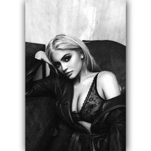 New Kylie Jenner Custom Hot Actress Girl Movie-Silk Art Poster Wall Sicker Decoration Gift 2024 - buy cheap