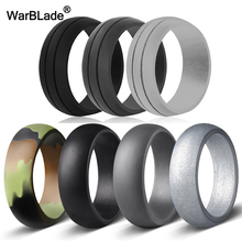 New 7pcs/set 6-12 Size Hypoallergenic Crossfit Flexible Rubber Rings 8mmSilicone Finger Ring For Men Women Wedding Jewelry Gift 2024 - buy cheap