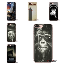 King kong Chimpanzee Chimps Gorilla для Xiaomi Redmi 4A S2 Note 3 3S 4 4X 5 Plus 6 7 6A Pro Pocophone F1 силиконовый чехол для телефона 2024 - купить недорого