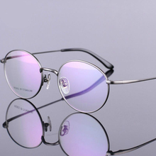 Viodream-óculos estilo retrô redondo, feiticeiro de titânio puro 100%, armações de óculos para mulheres e homens tg903 2024 - compre barato