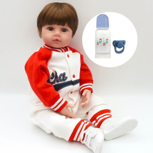 2018 Super cool 60cm Silicone Reborn Boneca Realista Fashion Baby boy Dolls For Children Birthday Gift Bebes Reborn Dolls 2024 - buy cheap