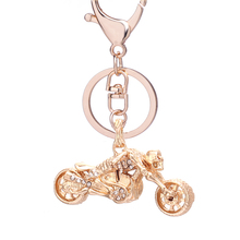 Rhinestone Skull Ghost Riders Motorcycle Key Chain Ring Holder Car Keyring Novelty Women Bag Charm Keyfobs Accessories Gift R118 2024 - buy cheap