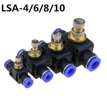 throttle valve SA 4-12mm Air Flow Speed Control Valve Tube Water Hose Pneumatic Push In Fittings Free shipping 2024 - buy cheap