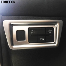 TOMEFON Car Styling 2pcs For Mazda CX-5 CX5 2017 2018 Matte Accessories Interior Front Head Light Switch Button Cover Trim 2024 - buy cheap