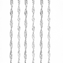 2.4mm Stainless Steel Waterwave Chain Necklace For Jewelry DIY Catene Acciaio Acero Inoxidable Cadenas Chaine Acier Pour 10pcs 2024 - buy cheap