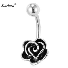Starlord Piercing Nombril Belly Button Rings Body Jewelry For Women Gold/Silver Color Flower Navel Piercing  DB1970 2024 - buy cheap