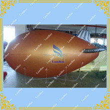 Nice Design 13ft/4m Long Golden Inflatable Airship Blimp Zeppelin with Purple wings for Advertisement/DHL shipping 2024 - buy cheap