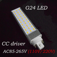 PF 0.9 4 pin g24q LED pl bulb light 12w 5730 SMD G24 LED lamp Lighting AC85~265V 2024 - buy cheap