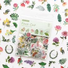 100pc/Lot New Cute Succulent Plants Diary Paper Lable Sealing Stickers Crafts And Scrapbooking Decorative Lifelog DIY Stationery 2024 - buy cheap