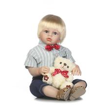 NEW lifelike 28inches 70cm reborn toddler doll soft silicone vinyl real gentle touch children' friend festival Gift Toys for kid 2024 - buy cheap