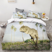 Conjunto de cama infantil com estampa 3d hd, king/queen, capa de edredom personalizada, conjunto de cama dinossauros ceratosauro, roupas de cama para bebês e crianças 2024 - compre barato