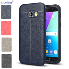 For Samsung Galaxy A3 2017 A37 Matte Shockproof Case SM-A320F/DS Soft Silicone Bumper Cover SM-A320F Leather Texture Back Funda 2024 - buy cheap