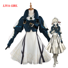 Liva girl-Violet Evergarden de Anime japonés, disfraz de Violet Evergarden para Cosplay 2024 - compra barato
