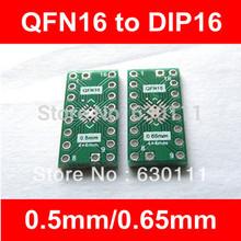 FREE SHIPPING 20PCS QFN16 turn DIP16 0.5/0.65MM Pitch IC 2024 - buy cheap