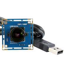 Бесплатная доставка, 2-мегапиксельный объектив «рыбий глаз» 170 градусов, цветная CMOS-камера видеонаблюдения OV2710 USB2.0, широкоугольная плата для домашней безопасности 2024 - купить недорого