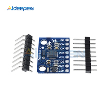 Sensor giroscópio analógico com 3 eixos, módulo de acelerômetro 3-5v dc para arduino com pinos 2024 - compre barato