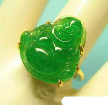 FREE shipping> >>>Exquisite Green Natural stone Buddha  Ring size: 6.7. 8. 9 2024 - buy cheap