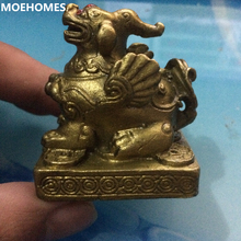MOEHOMES feng-shui de China, bronce, latón PiXiu, tesoro de la suerte, estatua de riqueza, artesanía de metal, artículos de decoración para el hogar 2024 - compra barato