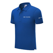 New Brand Hyundai logo polo shirt Men Short Sleeve Mens Cotton Polo Homens printed Casual polo shirt 2024 - buy cheap