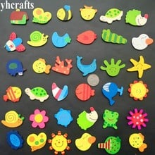 120PCS/LOT.Mix ocean flower insect frog cute wood fridge magnet Home decoration Early learning educational toys Children toys 2024 - buy cheap