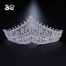 Be 8 Top Quality Wedding Bridal Cubic Zirconia Girls Women AAA Zircon Tiara CZ Crown Headband for Prom Hair Jewelry H054 2024 - buy cheap