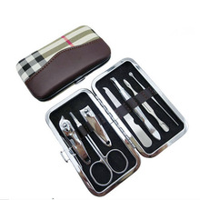 Utility Manicure Set Tools 7 pcs/set Nail Clipper Kit Nail Care Set Pedicure Scissor Tweezer Knife Ear pick 2024 - buy cheap