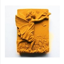 Flor Faerie juego con mariposa arte silicona jabón molde artesanía moldes DIY jabón hecho a mano moldes 2024 - compra barato