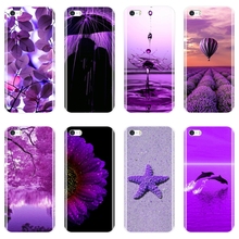 Purple Flower Star Floral Aesthetic Back Cover For iPhone 5 5C 5S SE 4 4S Soft Silicone Phone Case For Apple iPhone 4 5 S Case 2024 - buy cheap