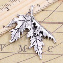 4pcs Charms Folding Maple Leaves 55x44mm Tibetan Bronze Silver Color Pendants Craft Making Findings Handmade Antique DIY Jewelry 2024 - buy cheap