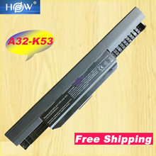 HSW K53u Аккумулятор для ноутбука asus A32 K53 A42-K53 A31-K53 A43 A53 K43 K53 K53S X43 X44 X53 X54 X84 X53SV X53U X53B X54H 2024 - купить недорого