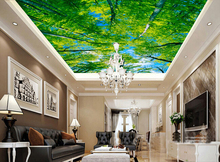 Papel tapiz textil personalizado, murales DE árboles naturales para sala DE estar, pared DE techo DE dormitorio, papel DE pared impermeable 2024 - compra barato