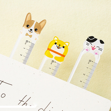 1pct cartoon cute animal plastic ruler decoration DIY transparent ruler for kids kawaii School Supplies Drawing supplies 2024 - buy cheap