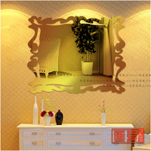 elegant Mirror acrylic three-dimensional wall stickers bathroom decoration mirror 2024 - buy cheap